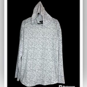 Carbon Hoodie Pullover Side Zip Sz Medium